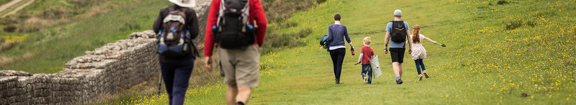 Hiking along Hadrian's Wall